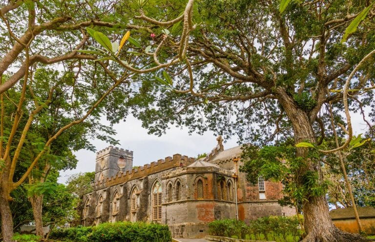 Romantic St. John's Parish Church, Barbados. 
