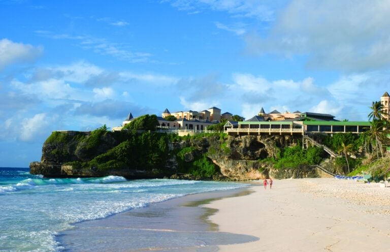 Beachside resort in Barbados