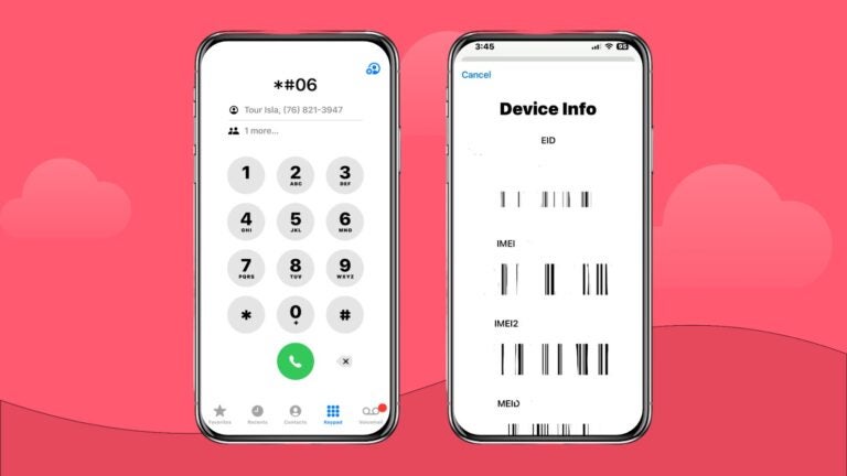 how to find the imei number on iphone with a phone call
