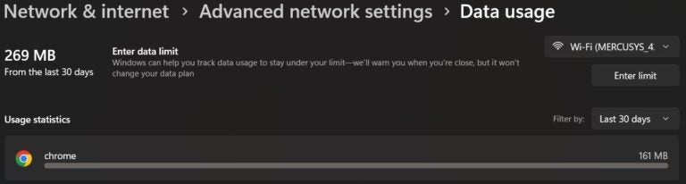 steps to check disney plus data usage on pc