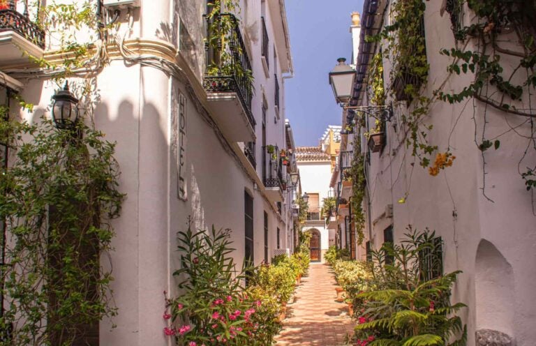 City streets in Marbella