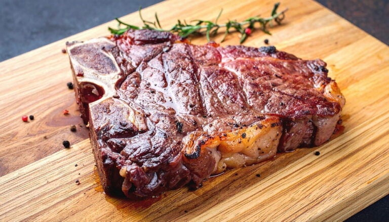 Beefsteak Florentine style