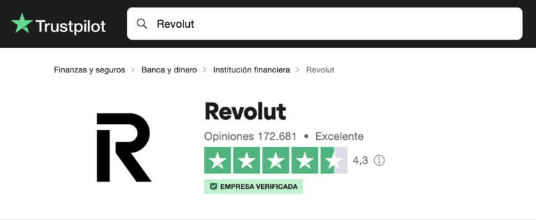 Revolut in Trustpilot