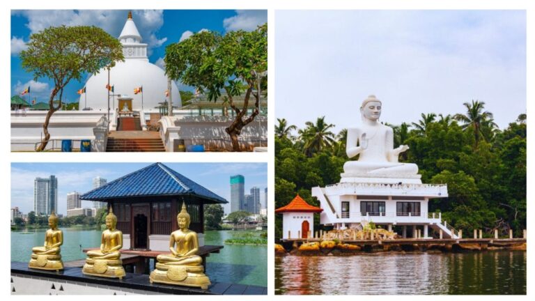 Chores and Buddhist temples in Sri Lanka.