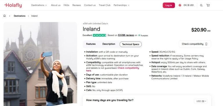 Ireland eSIM, Ireland for digital nomad