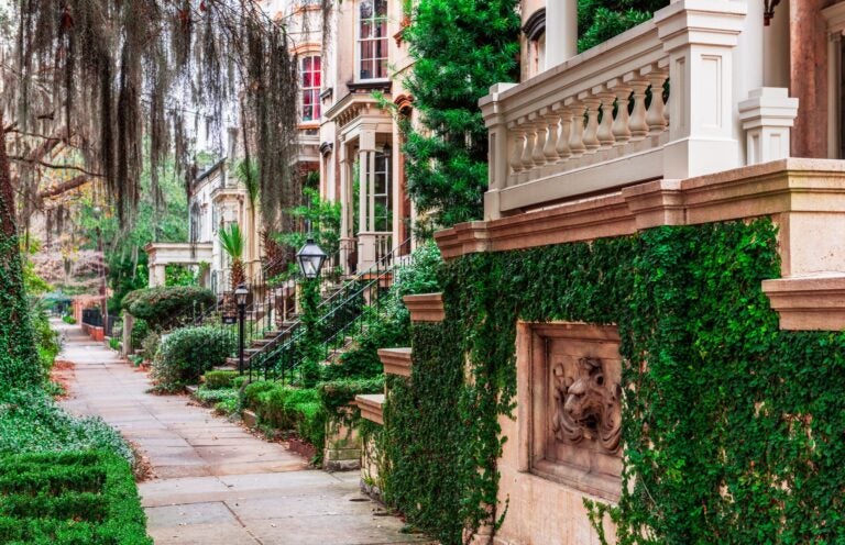 Beautiful streets of Savannah, Georgia