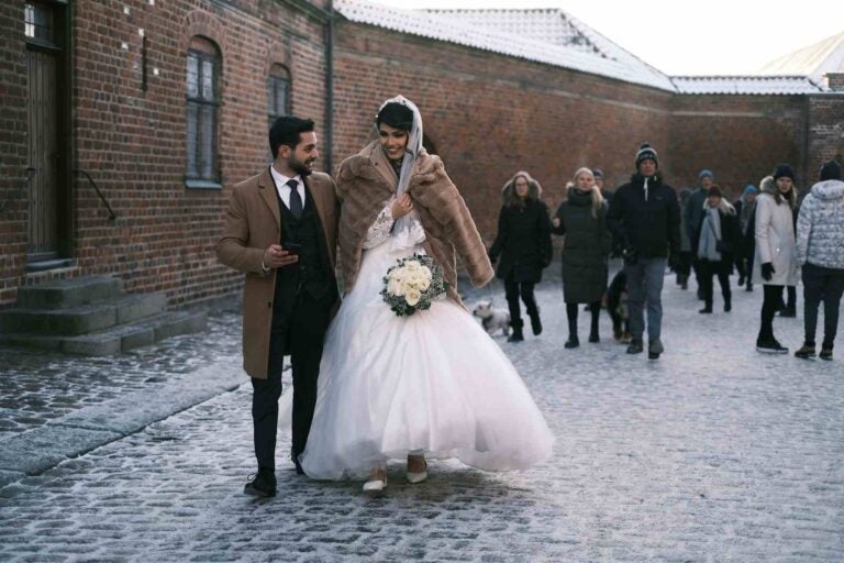 Wedding during the winter in Denmark