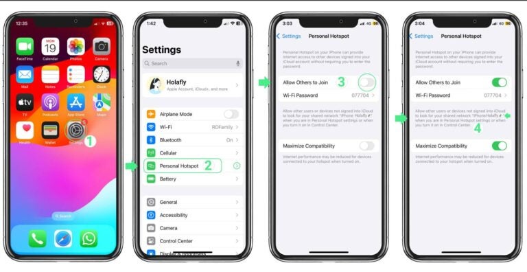 creating mobile hotspot on iphone