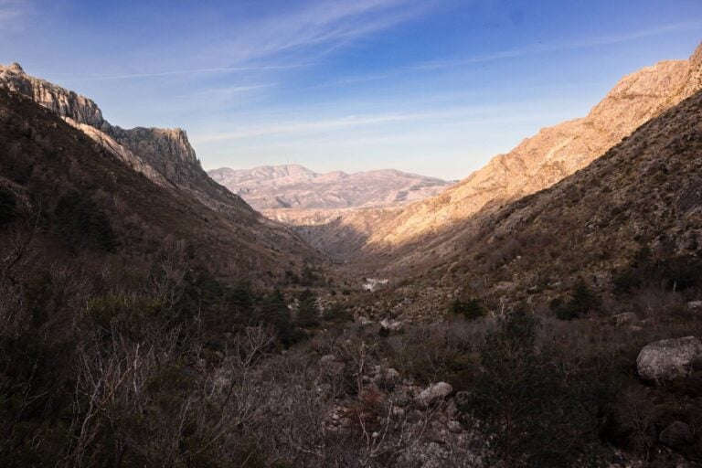 Part of the hiking trail in the Peneda-Gerês National Park, one of the best day trips from porto