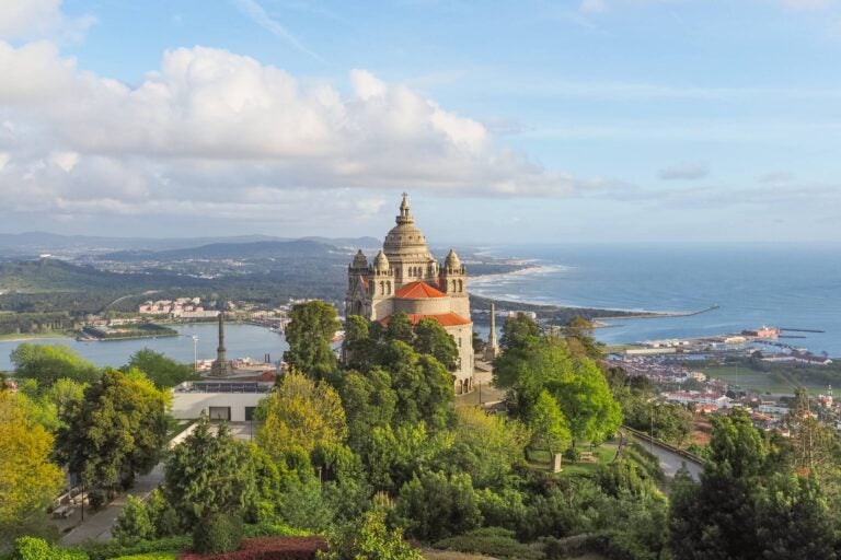 Sanctuary of the Sacred Heart of Jesus in the top of Viana do Castelo