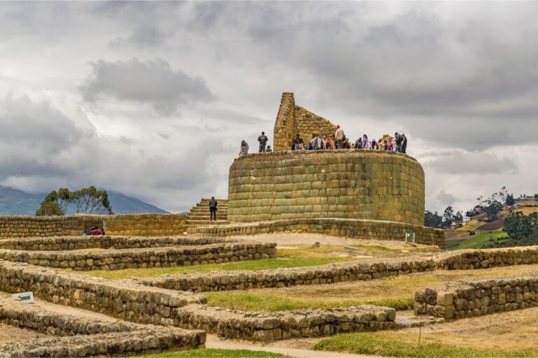 The Temple of the Sun at the Ingapirca Ruins, Ecuador.