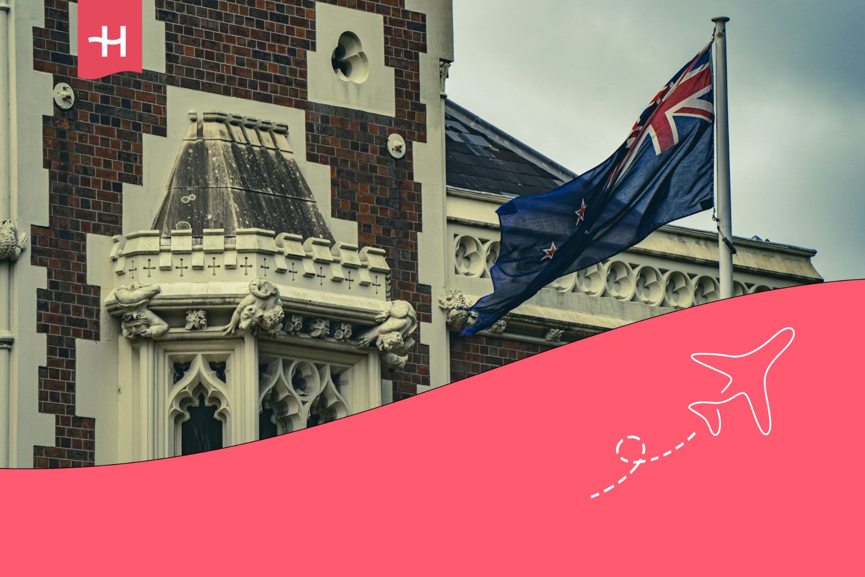 Study in New Zealand: a historic building.
