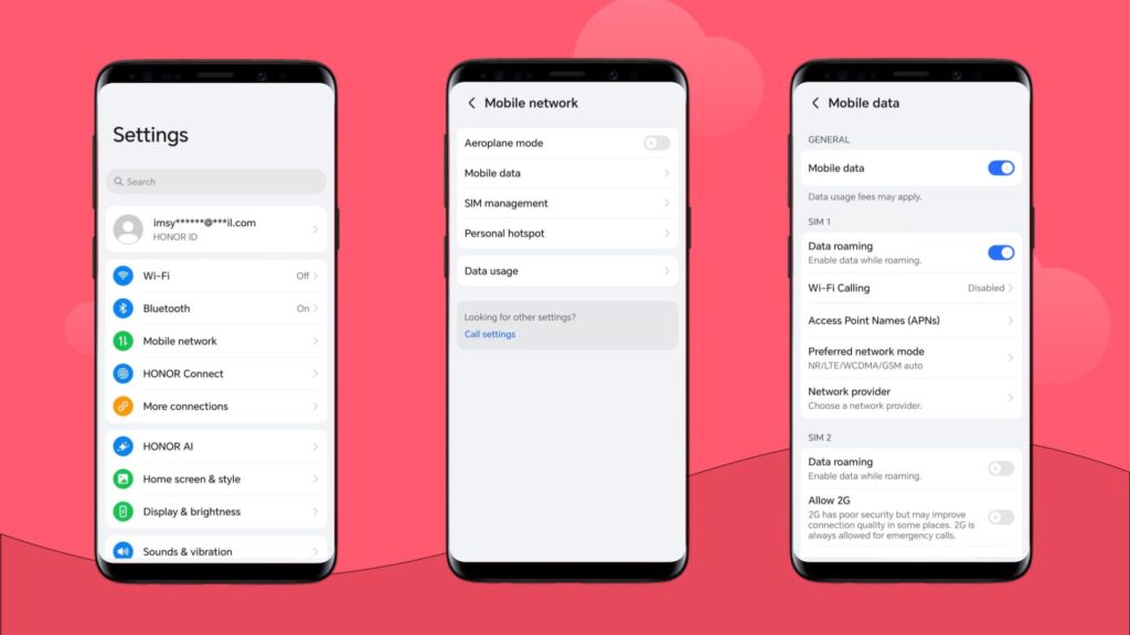 How to activate roaming