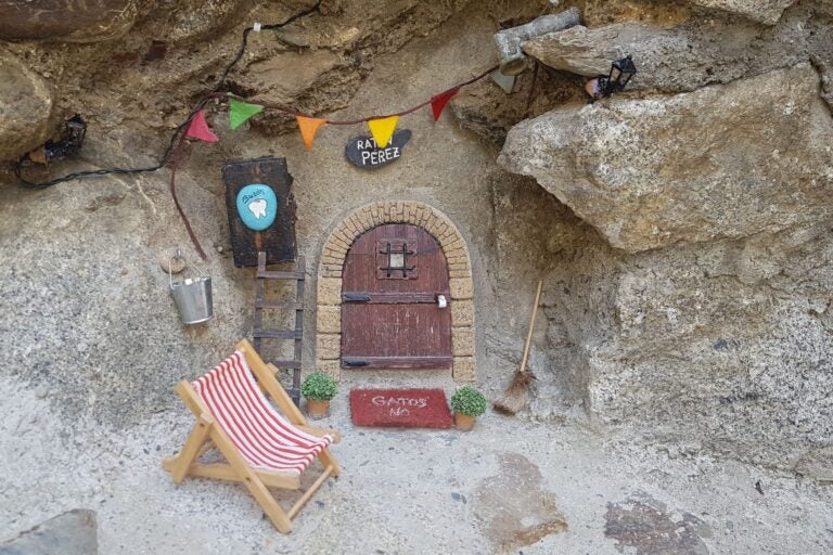 Closeup of the 'house' of the Ratoncito Perez mouse, Spain.