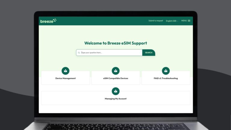 Breeze eSIM user experience