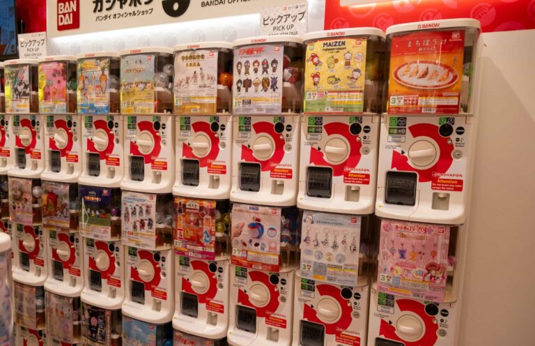 Gashapon vending machines