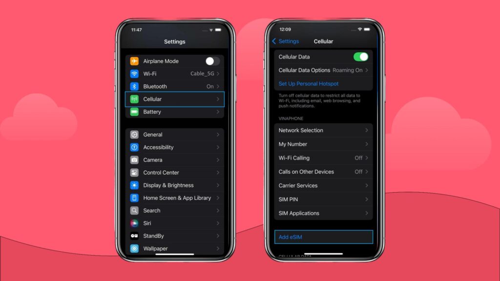 Two steps to check eSIM compatibility on iPhone
