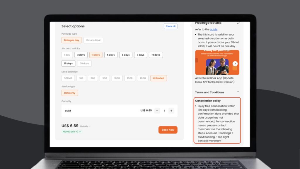 Klook refund policy