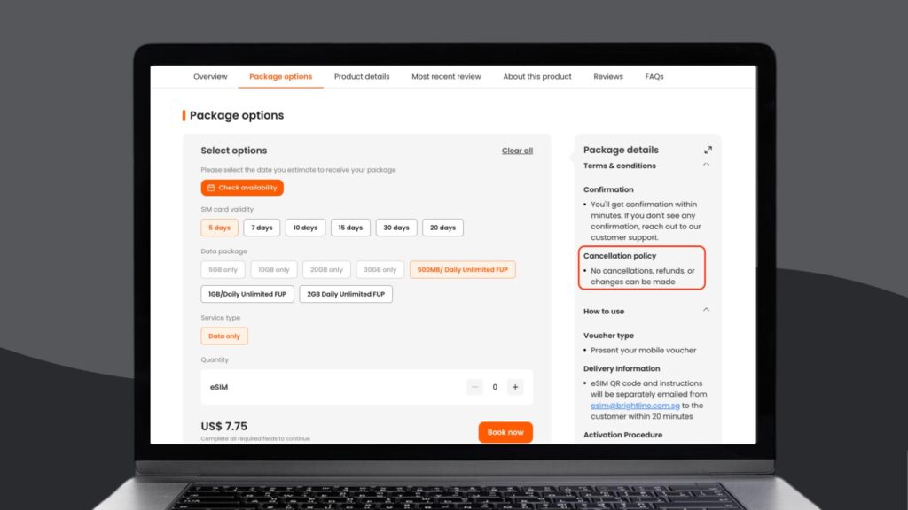Klook refund policy