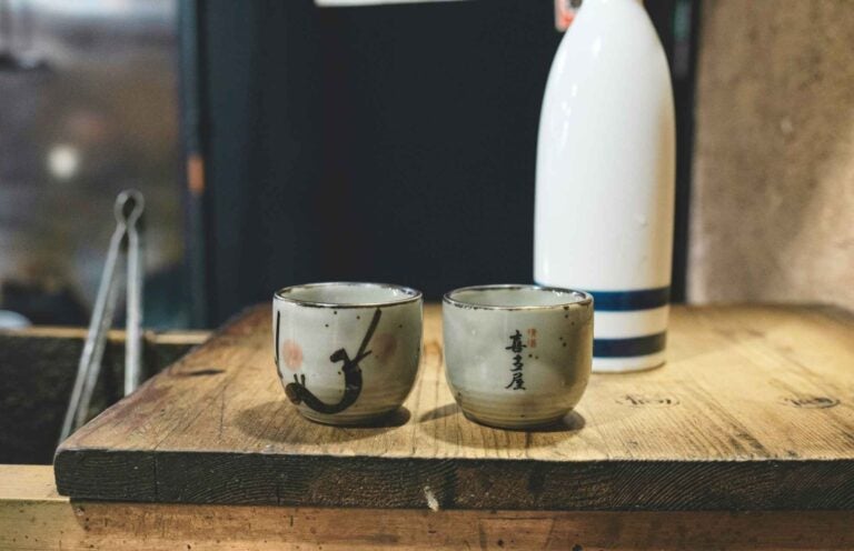 Handmade ceramics sake glasses