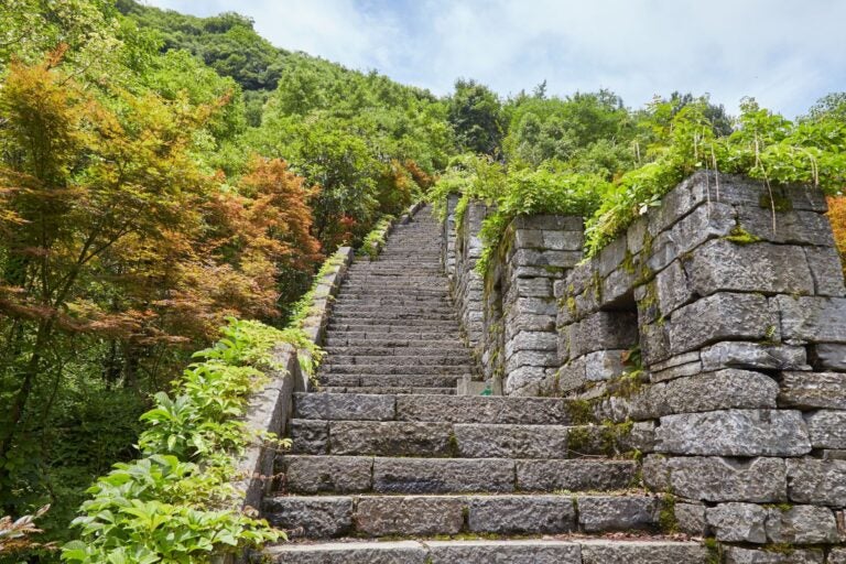 Closeup of the Linhai Great Wall.