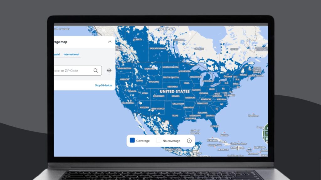 AT&T coverage map