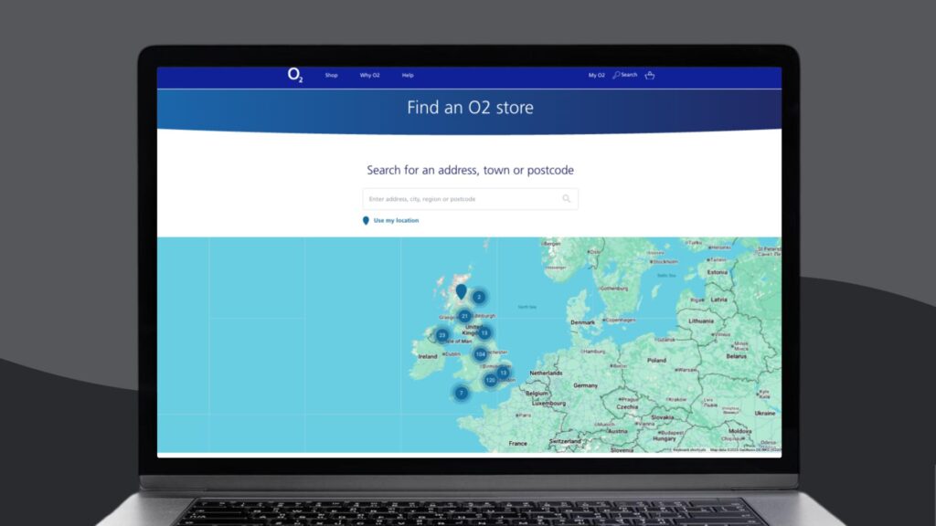 o2 esim review_store map