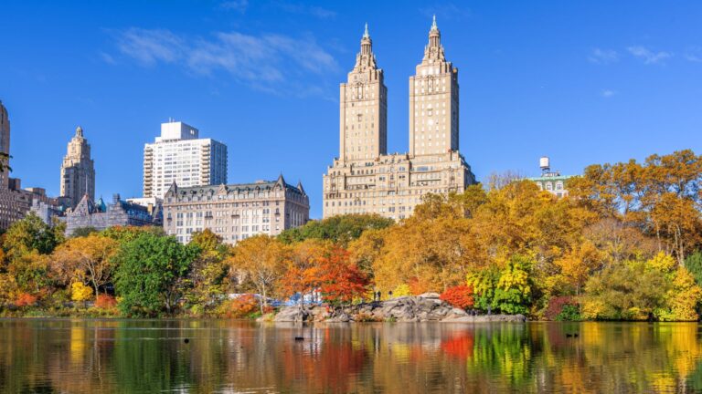 Central Park in autumn, America's destination most driven by social media