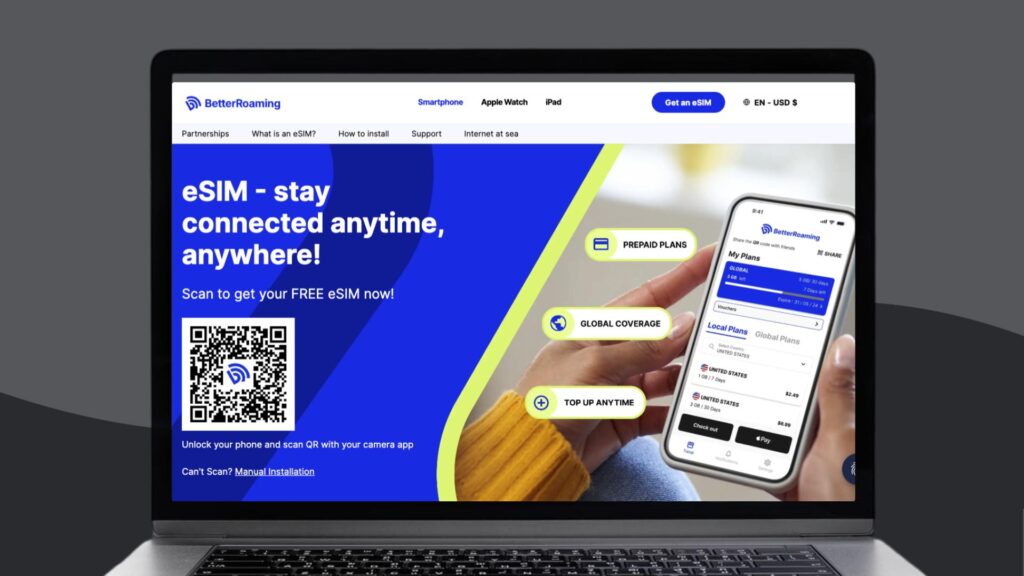 BetterRoaming eSIM website