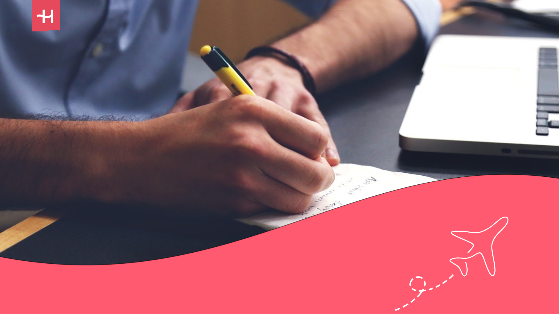 A student making notes, in need of a calendar app