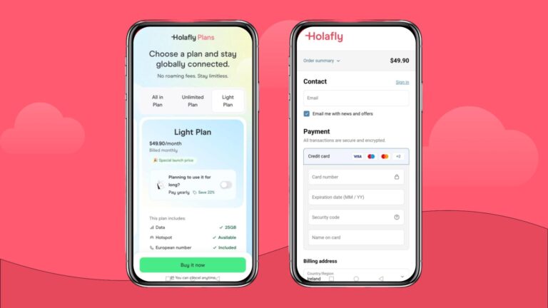 Holalfy plans purchase: Light Plan