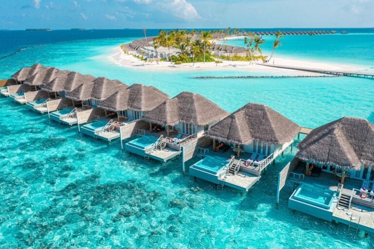 Maldives overwater villas