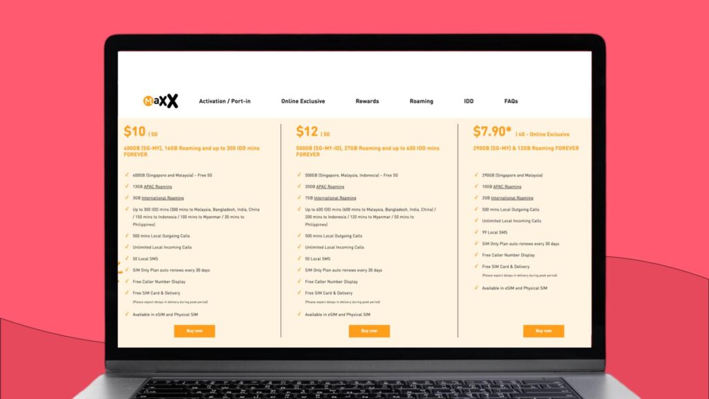 buy Maxx esim online