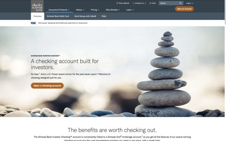 Charles Schwab homepage