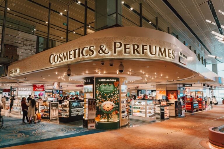 Changi Airport duty free stores