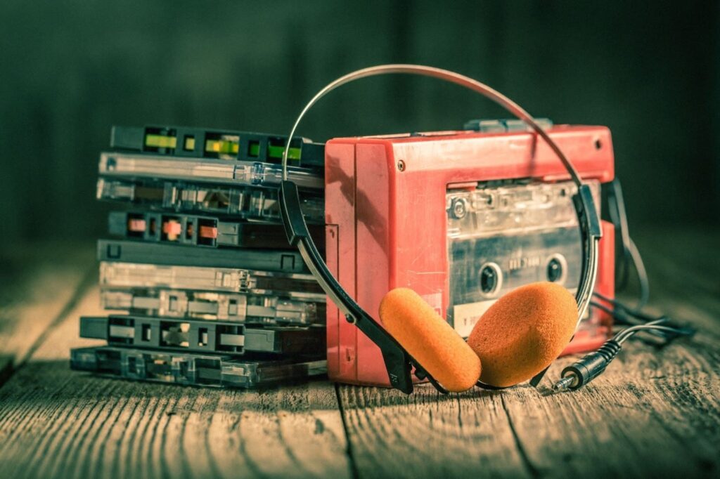 walkman and and mixtapes