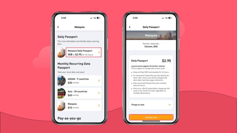 M1 postpaid roaming Data Passport for Malaysia