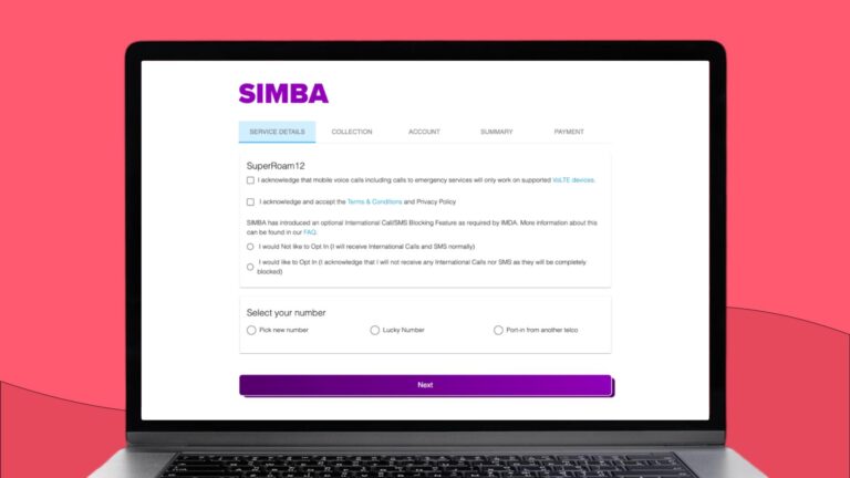 SIMBA roaming plan for Thailand