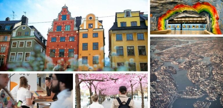 Stockholm Metro, Stockholm visa, and digital nomads in co-living coworking area in Stockholm