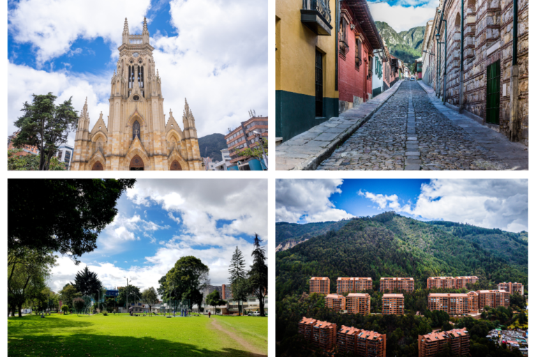 Options for areas to stay in Bogotá: Chapinero, La Candelaria, Parque de la 93, and Usaquén