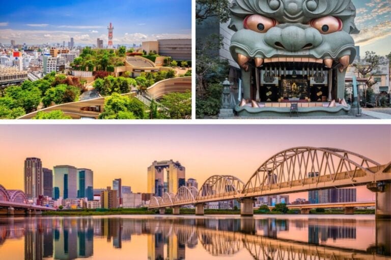 Namba and Umeda Districts in Osaka