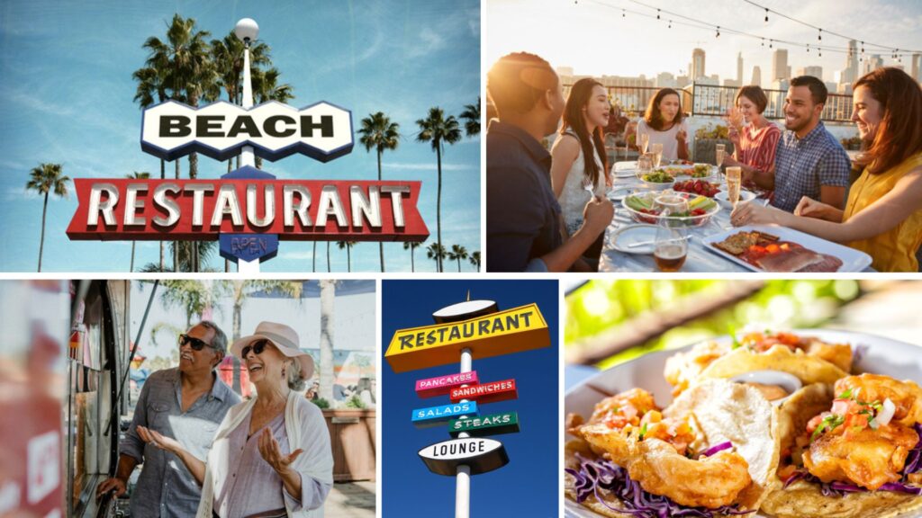Eating out costs in California
