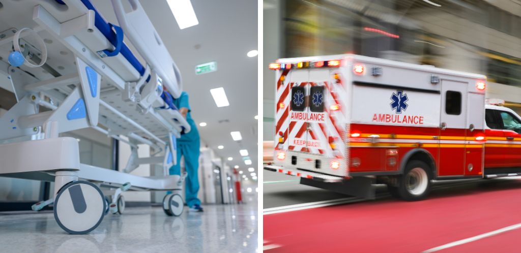 Ambulance and hospital assistance, two coverages of the Allianz international insurance.