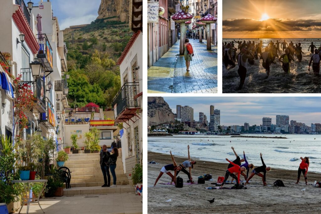 Coworkers enjoying Alicante.