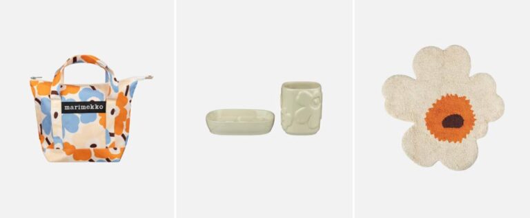 A trio of Marimekko products from Finland