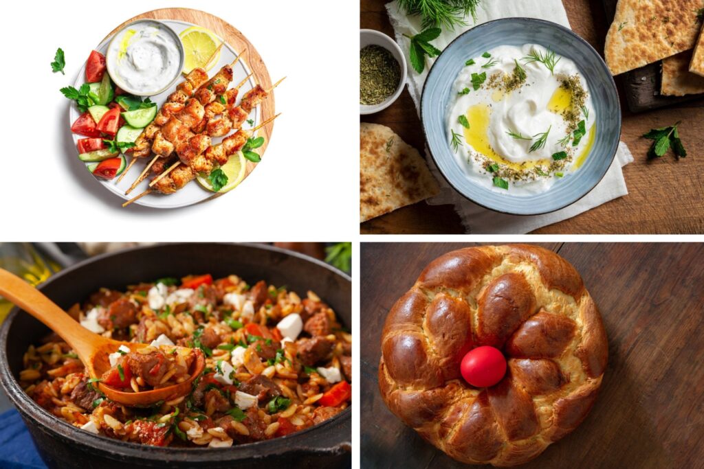 Main Greek typical dishes
