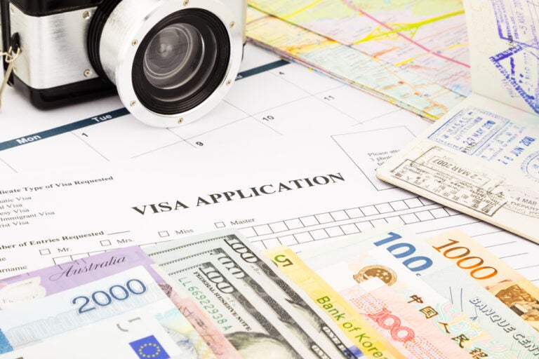 Costs and expenses for obtaining visas for Australia.