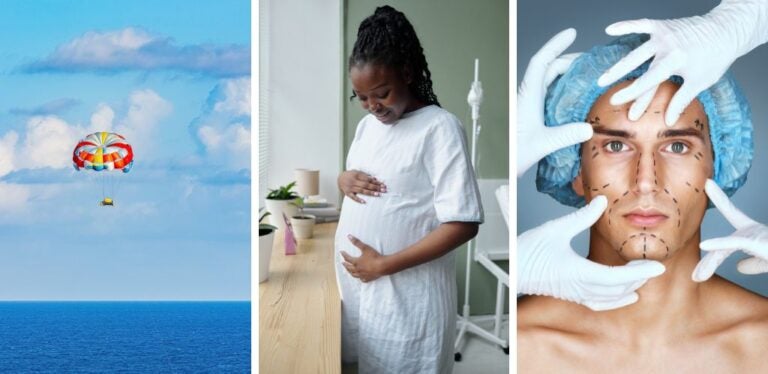 Cosmetic surgery, pregnancy, extreme sports and other coverages not included in Zurich travel insurance