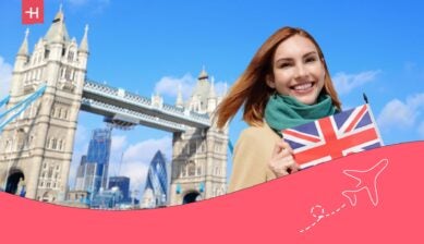 Chevening Scholarship student in the uk, with the tower bridge in the background
