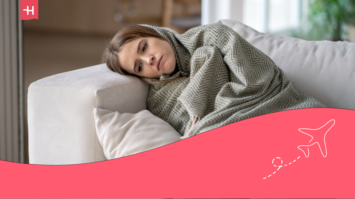 symptoms of burnout woman on sofa